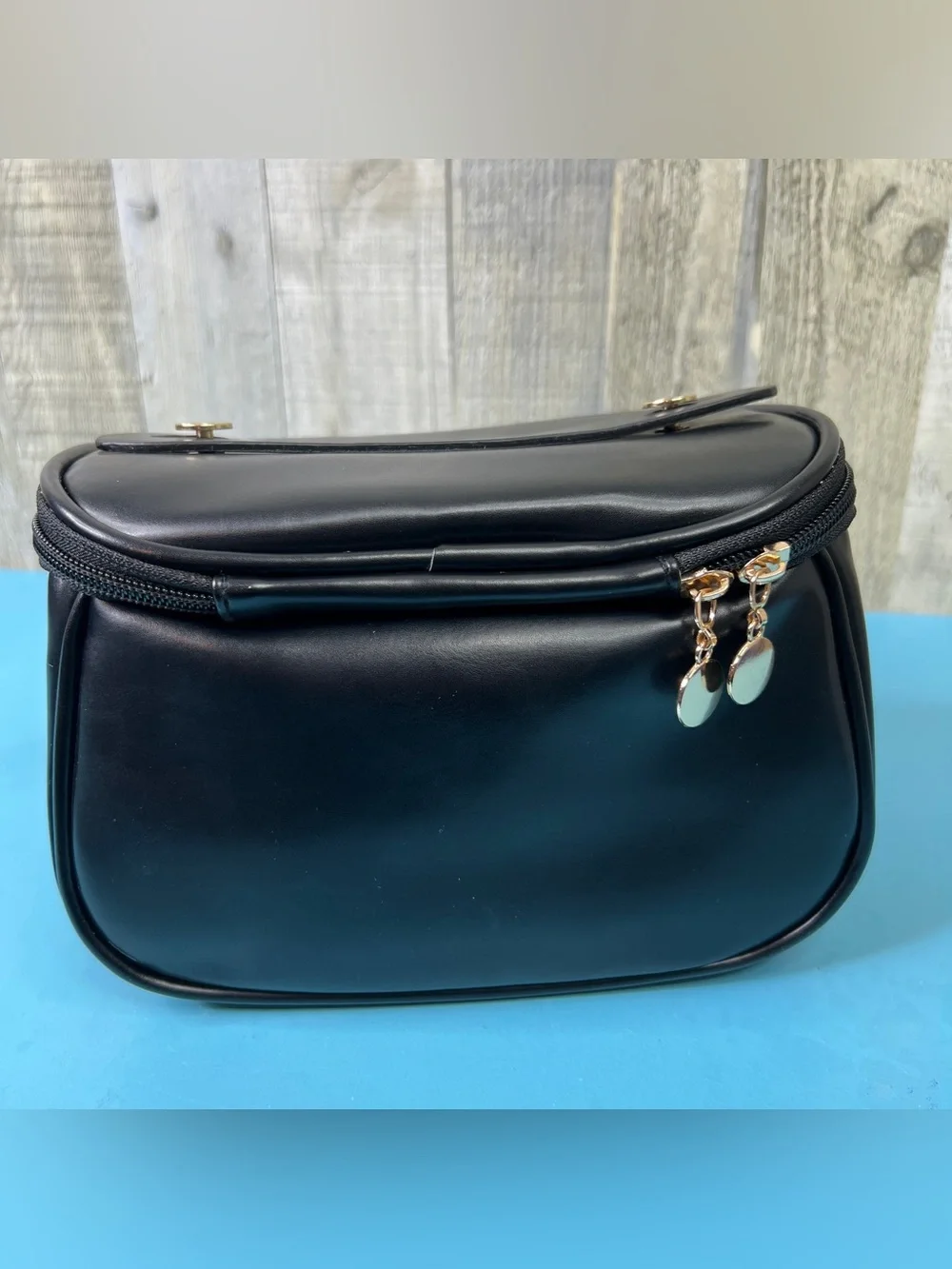 Small Makeup Bag with a Zipper Closure and Top Handle 8”x5”x4-1/2”
